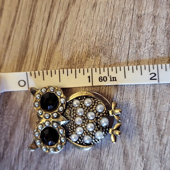 OWL BROOCH with magnetic backing! - Picture 4 of 4